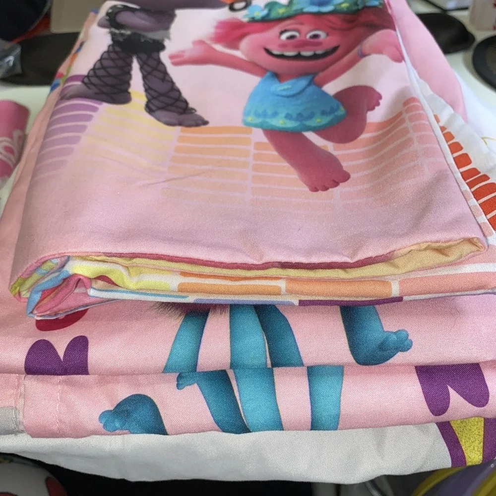 Dreamworks Trolls World Tour Twin‎ Sheet Set 3 Pc Microfiber Bed Sheets